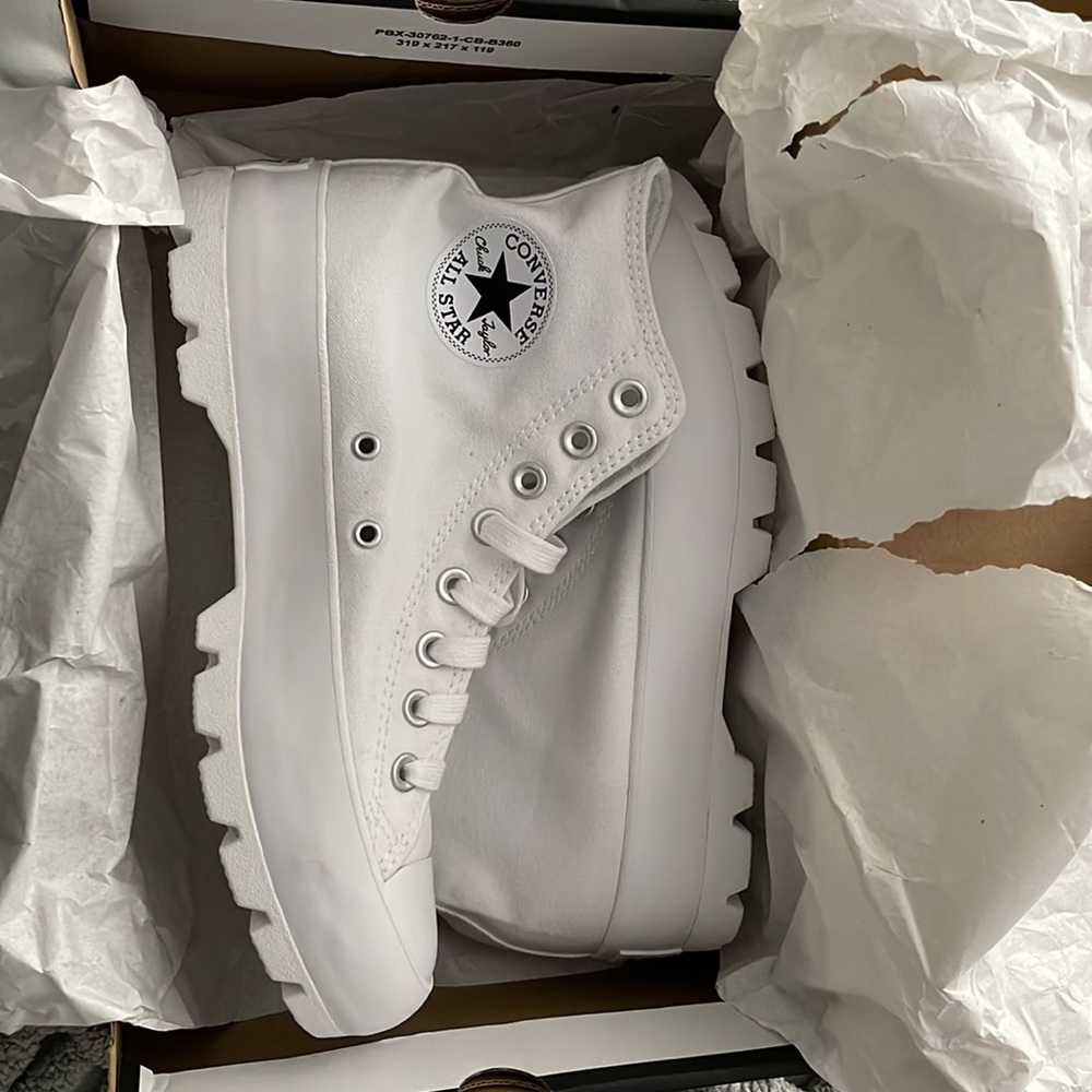 Platform white Converse